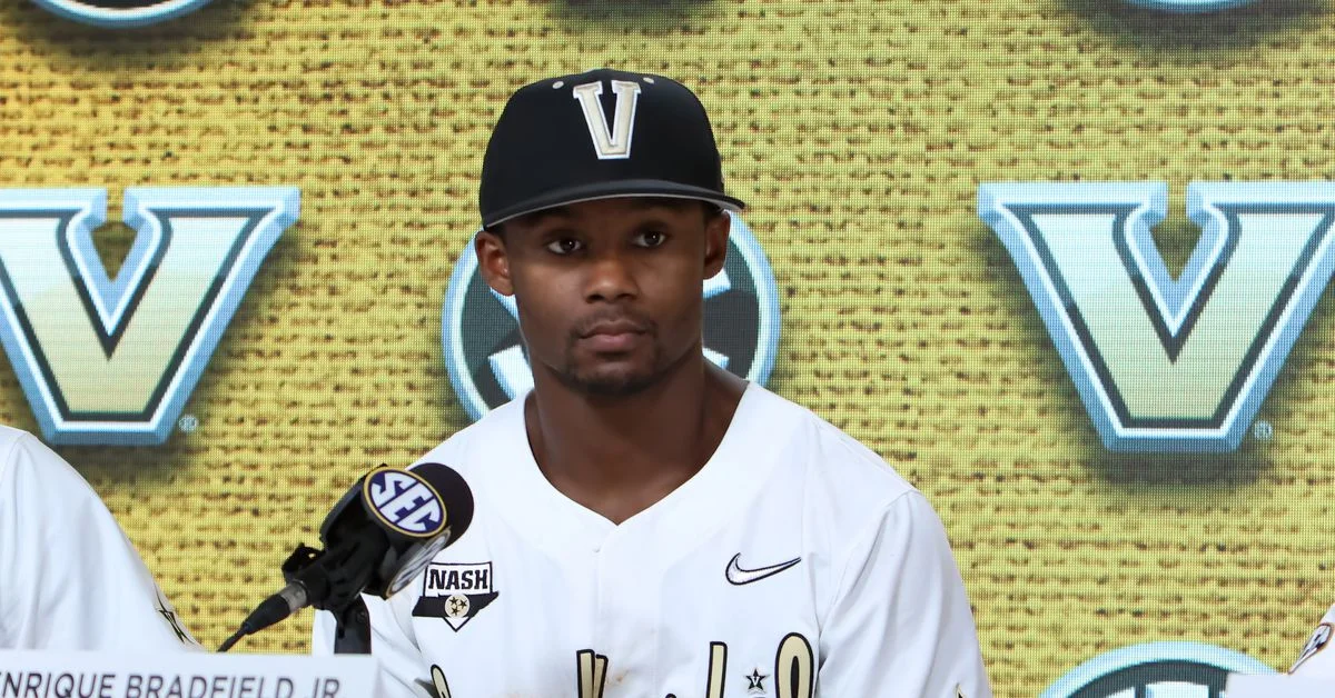 Orioles Draft Vanderbilt's Enrique Bradfield Jr. with 17th Pick in MLB Draft