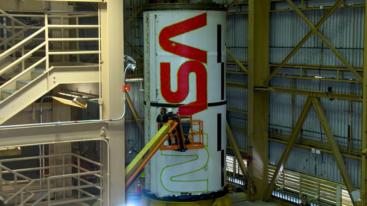 "NASA's Iconic 'Worm' Logo Returns for Artemis 2 Moon Mission"