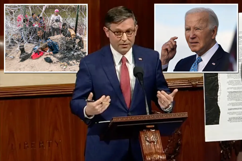 "Speaker Johnson Warns of 'Absolute Madness' at Border, Backs Texas in Standoff"