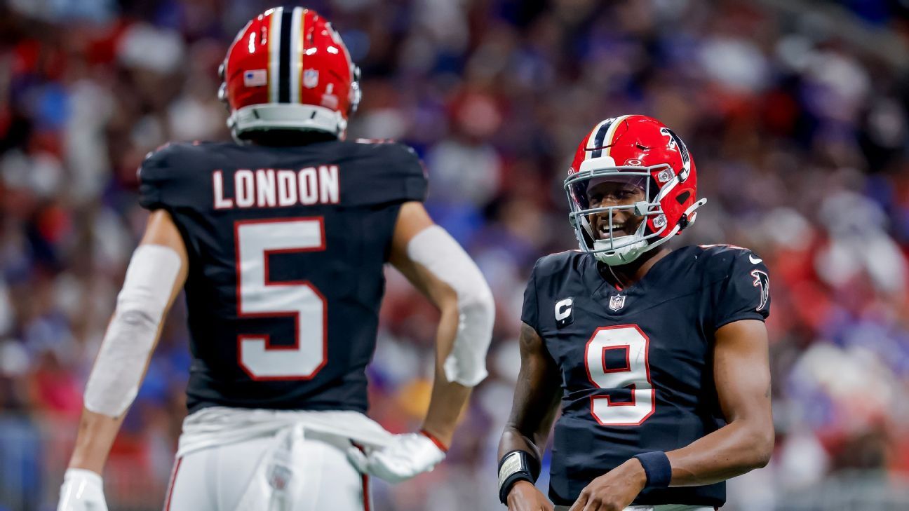Featured image for Falcons' London and Penix Out for Week 8 Game