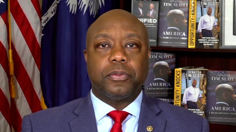 Featured image for "Tapper Challenges Tim Scott's Assertion of Biden's Ukraine Approach"