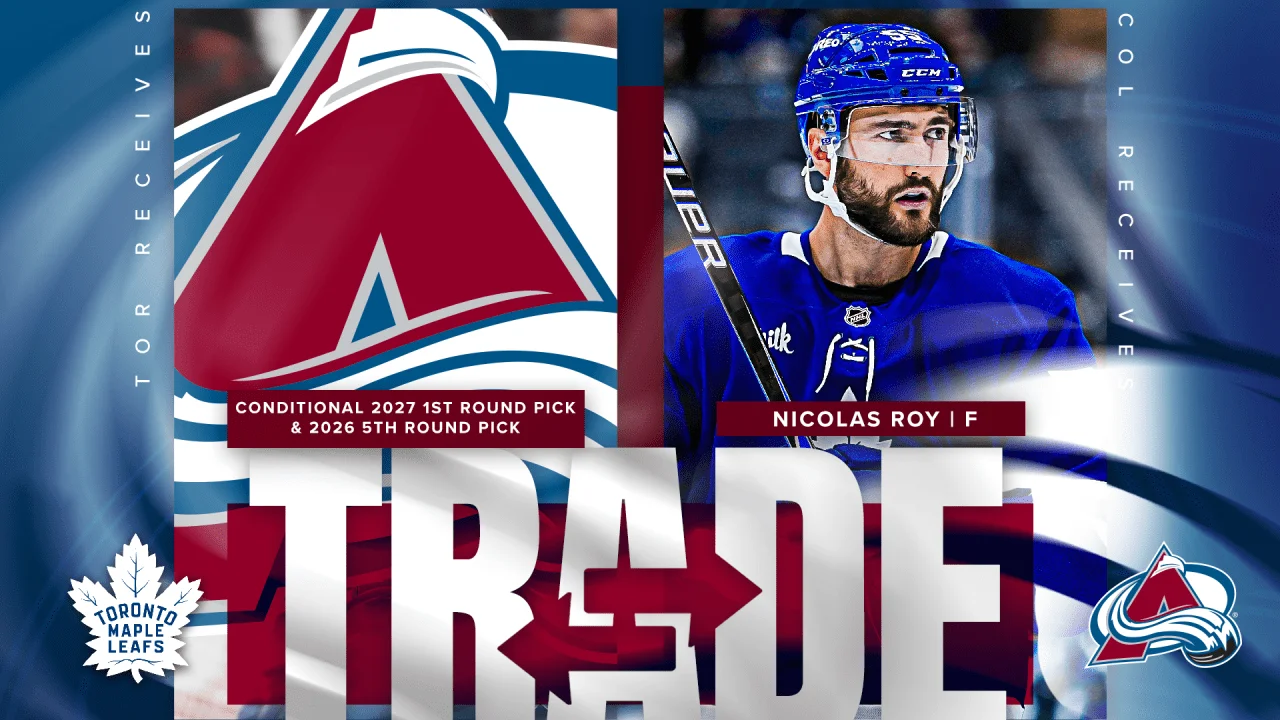 Avalanche add veteran center Nicolas Roy in conditional-picks trade