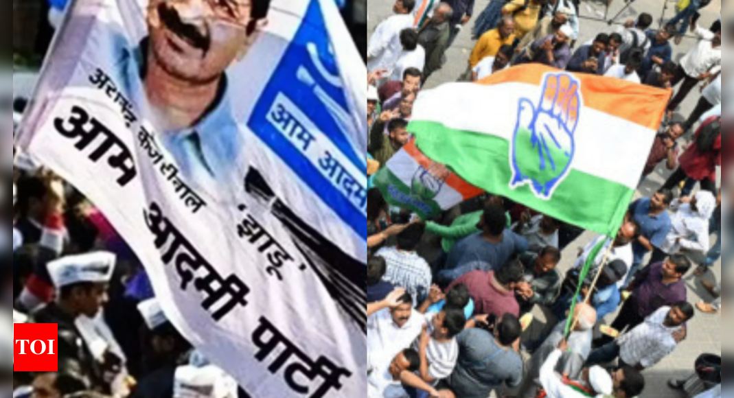 Featured image for "Congress and AAP Negotiate Lok Sabha Seat Sharing in Multiple States for 2024 Election"