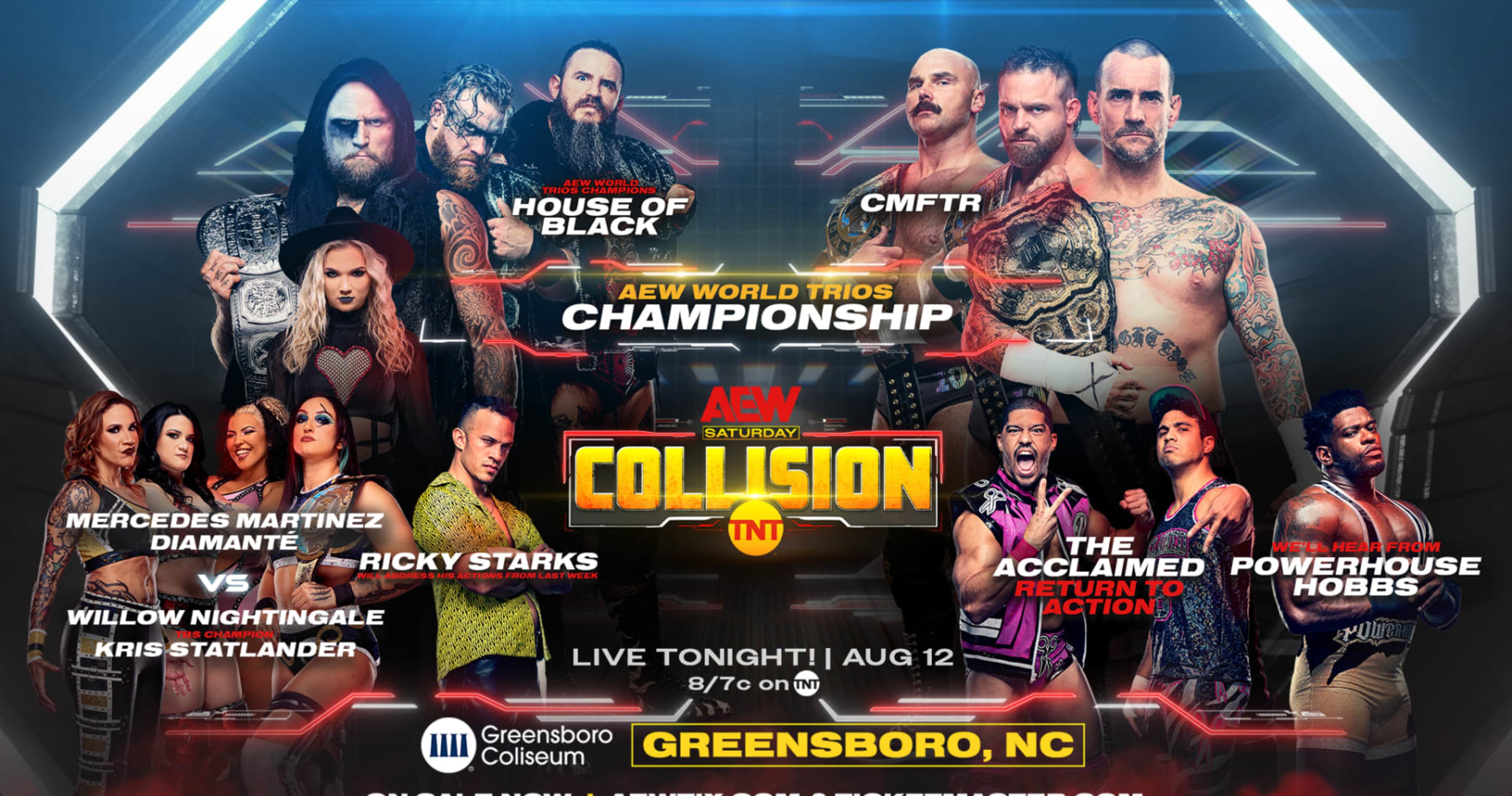 Featured image for AEW Collision: Trios Title Match, Highlights, and Live Reactions