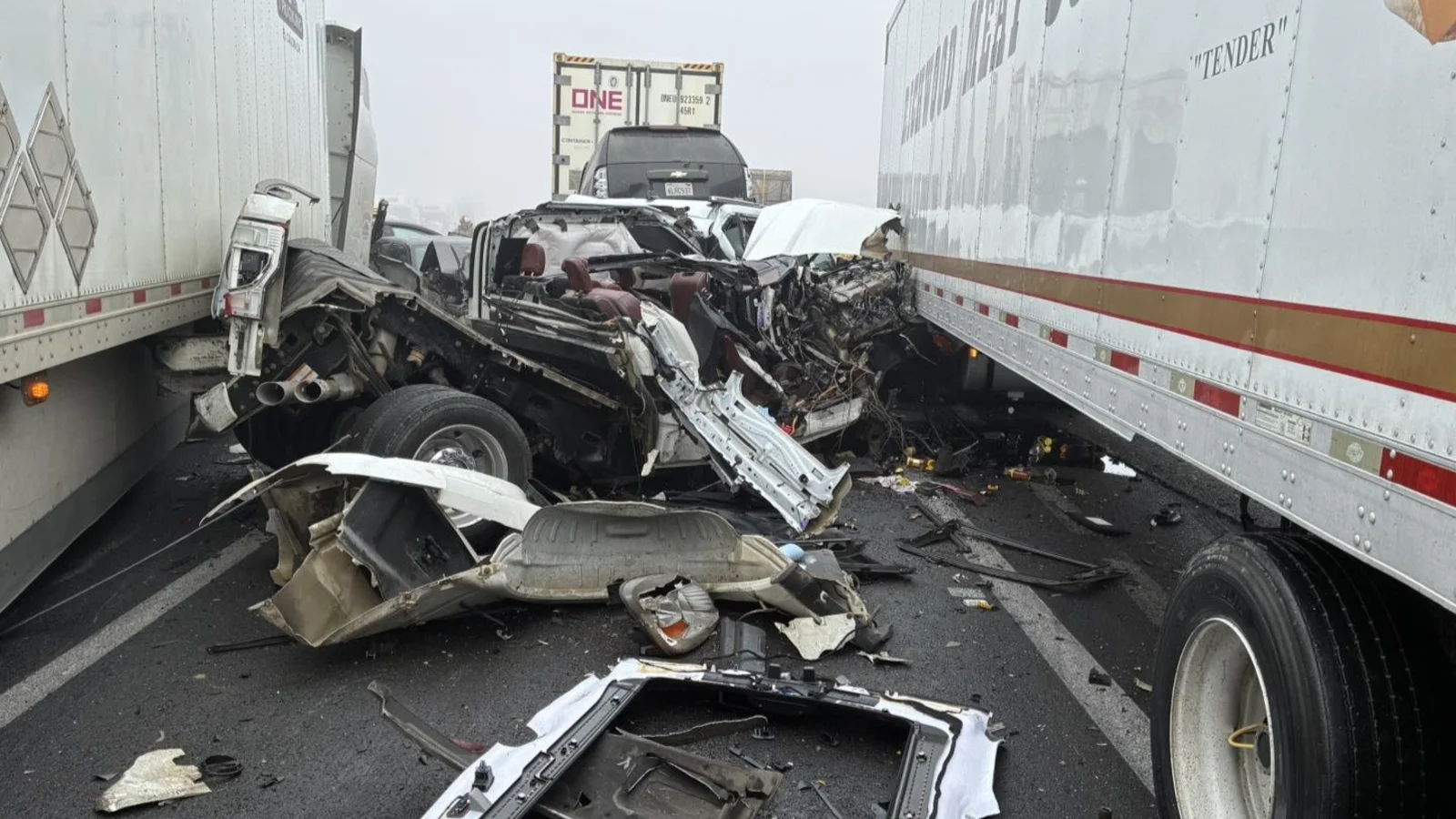 Dense Fog Triggers 59-Vehicle Pileup on Highway 99, Reopens Six Hours Later in Tulare County