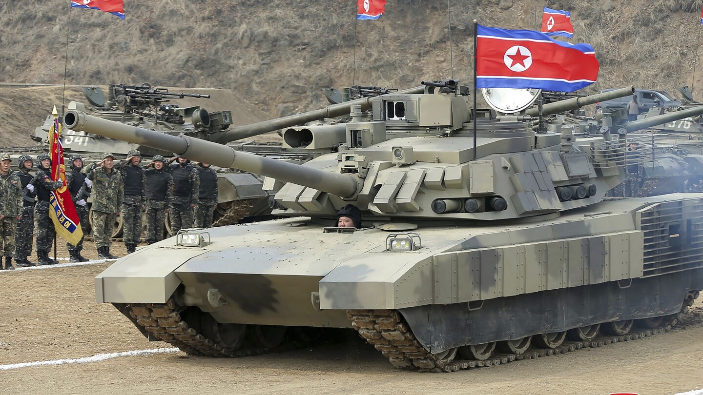 Featured image for "Kim Jong Un Commands New-Type Tank in War Preparedness Drills"
