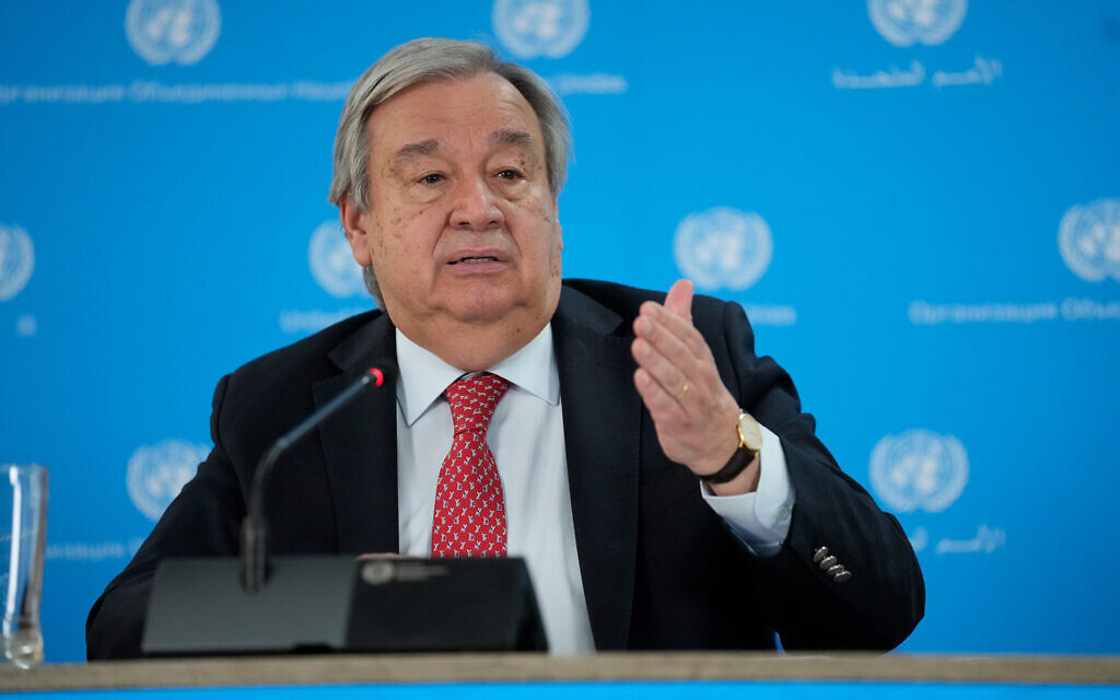 UN Chief Stands Firm on Accusation of Excessive Force in Jenin, Despite Israeli Demands