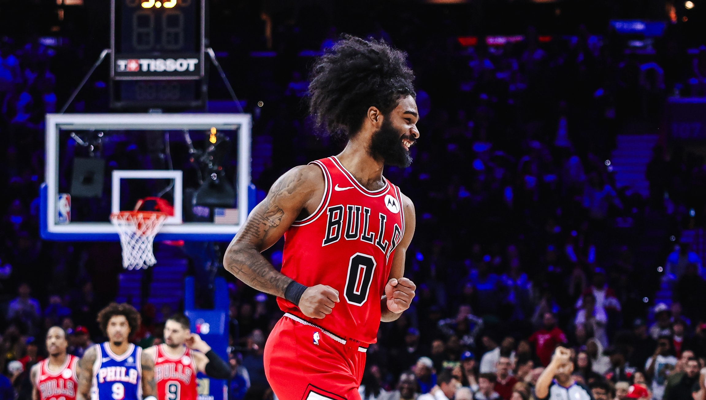 Featured image for Coby White's near triple-double propels Bulls to victory over Sixers