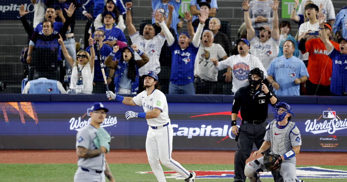 Featured image for Blue Jays Dominate Dodgers with Historic 9-Run 6th in World Series Game 1