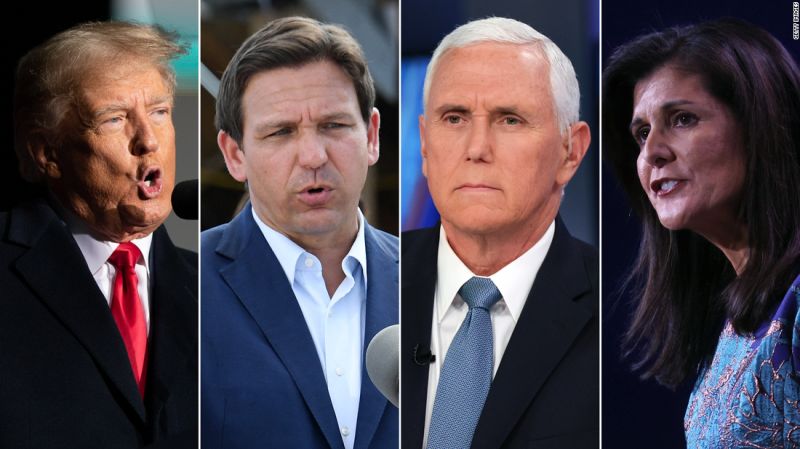 "2024 GOP hopefuls tread carefully around Trump while eyeing the prize"