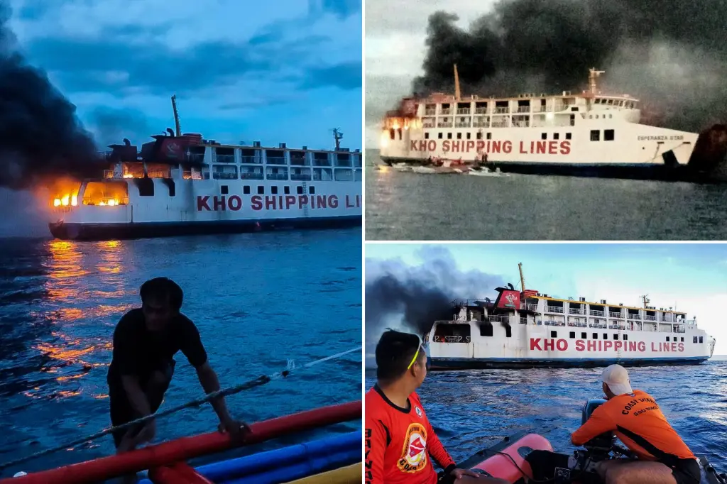 Featured image for Coast Guard Rescues 120 from Burning Ferry in Philippines