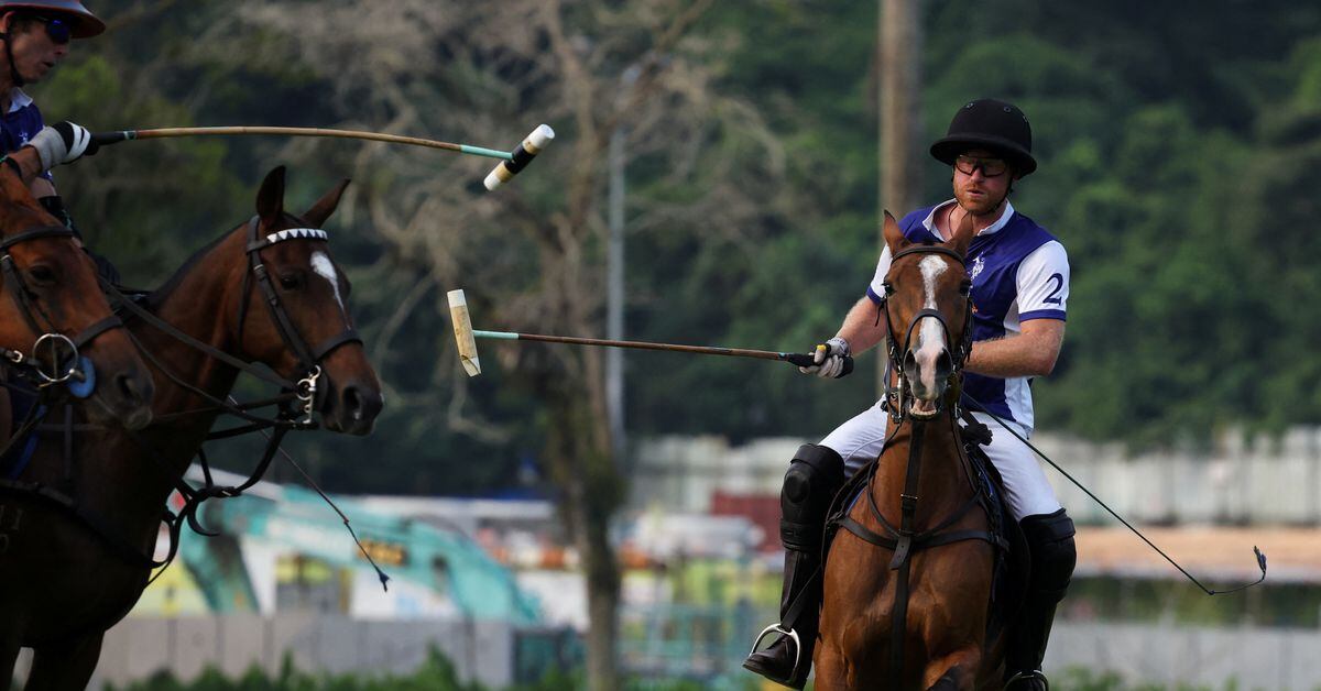 Prince Harry's Smiling Charity Polo Match in Singapore