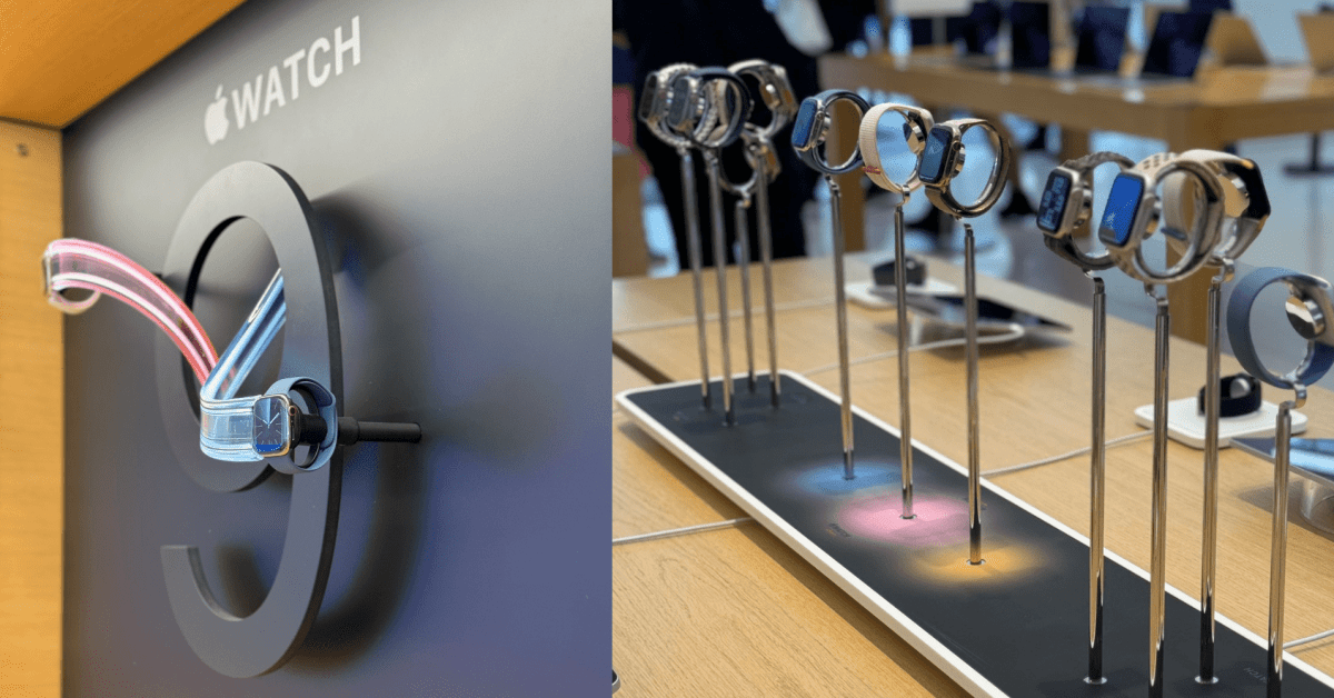 Featured image for "Apple Watch Series 9: Retail Display Brings Launch Video's Colorful Zoom Effect to Life"