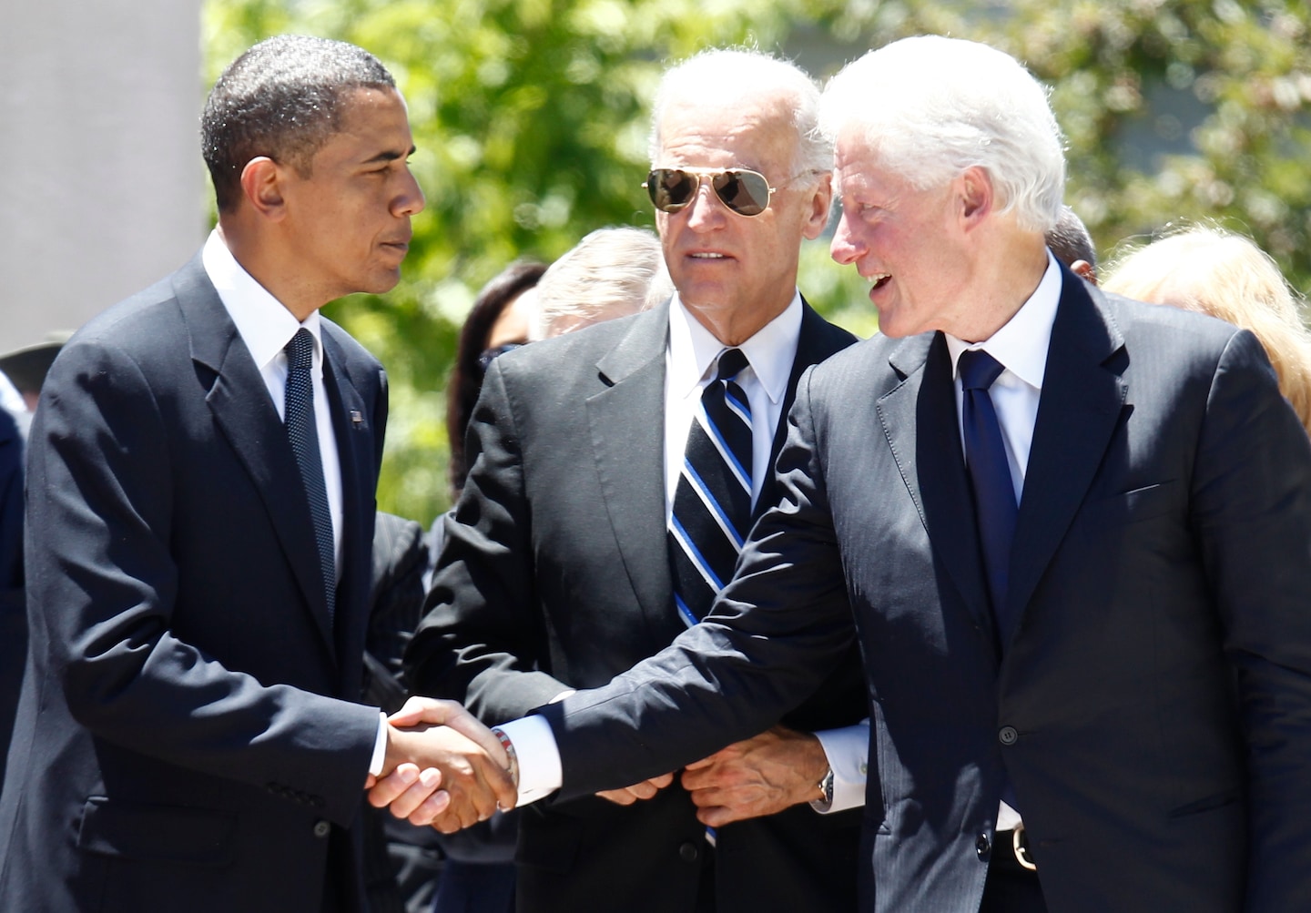 "Biden Raises $25 Million at Star-Studded NYC Fundraiser with Obama and Clinton"