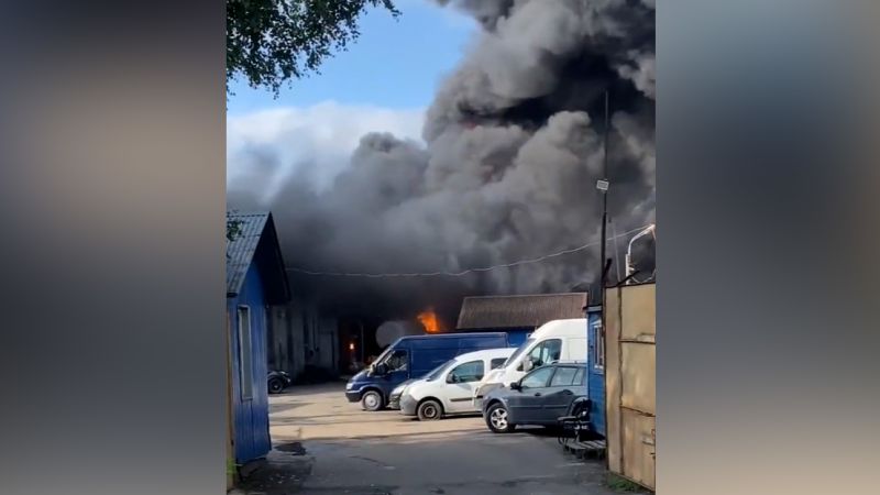 Massive Fire Engulfs St. Petersburg Oil Depot