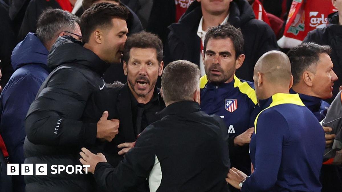 Featured image for UEFA investigates Atletico Madrid's Simeone over Liverpool match incident