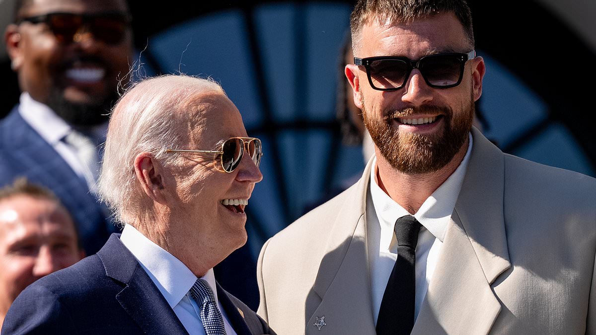 Featured image for Travis Kelce Steals the Show at White House Chiefs Celebration