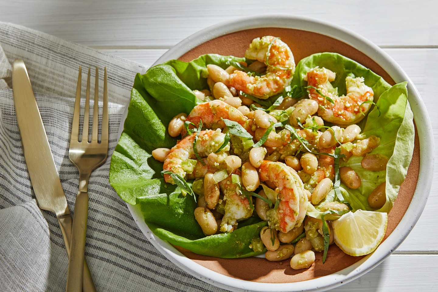 Featured image for Effortless and Delicious: The Ultimate Plant-Based Shrimp and Bean Salad with a Crunch