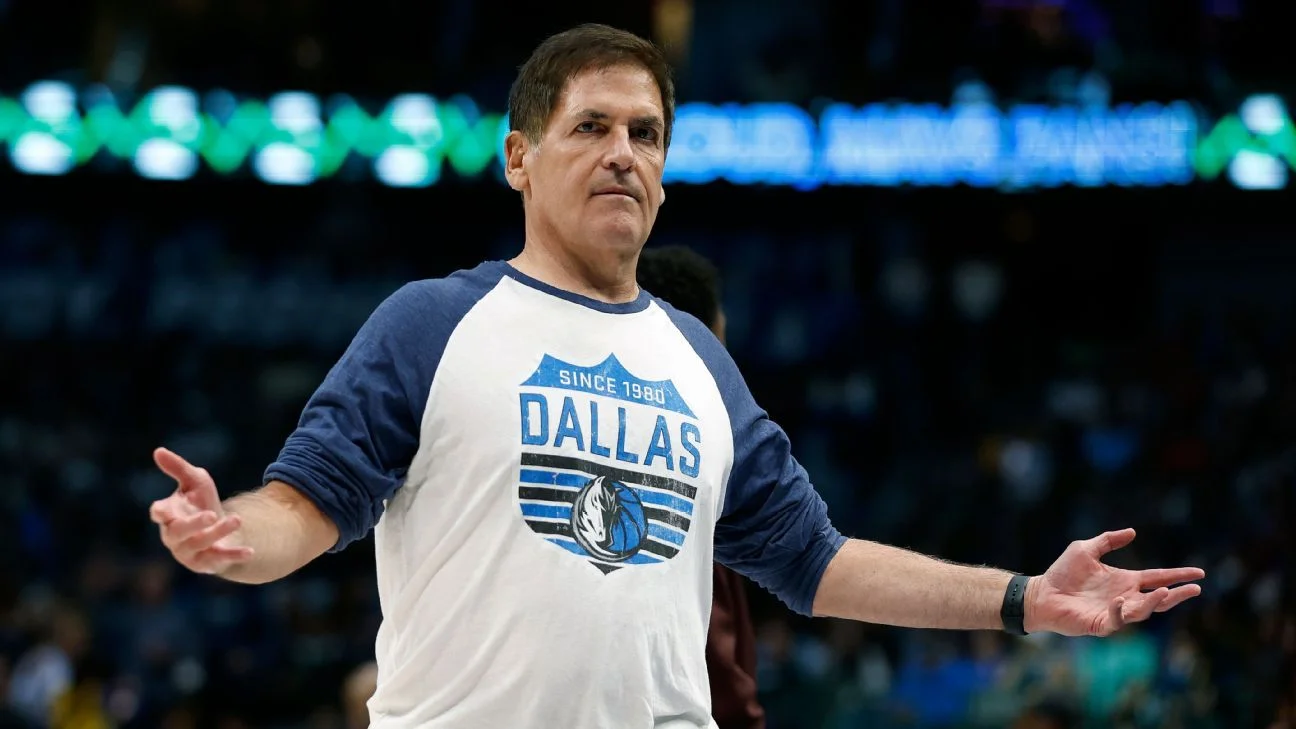 Mark Cuban protests Mavericks' controversial loss to Warriors.
