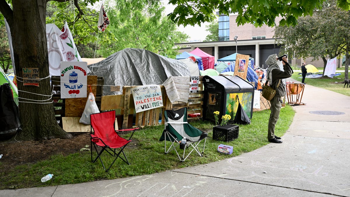 Featured image for Wayne State Moves Online Amid Pro-Palestinian Protests