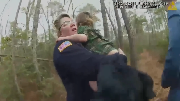 NJ Police Rescue Missing 4-Year-Old and Dog from Woods in Heart-Wrenching Video