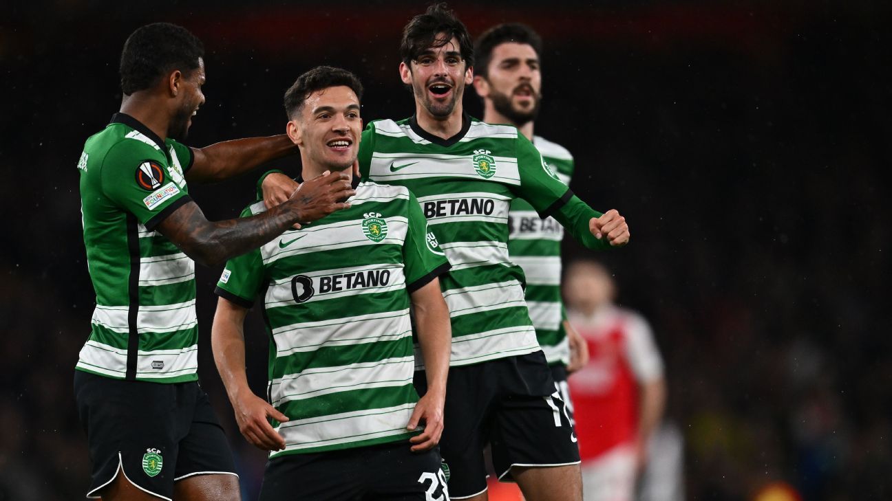 Featured image for Sporting Lisbon knocks Arsenal out of Europa League in penalty shootout.