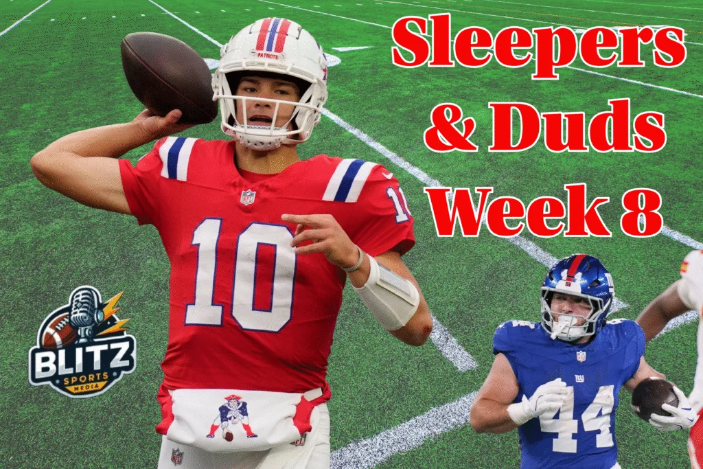 Featured image for Week 8 Fantasy Football Tips: Top Starts, Sitters, and Last-Minute Picks
