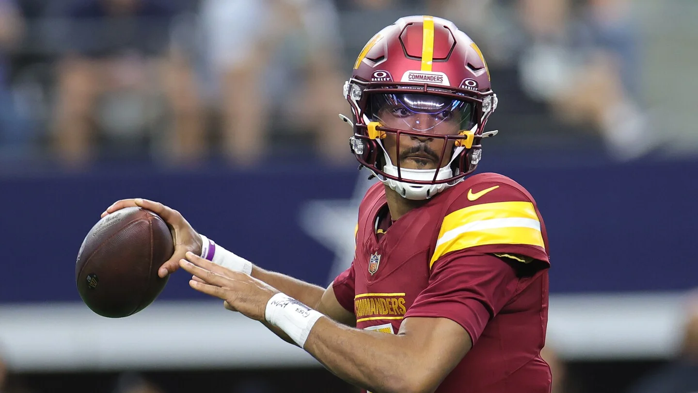 Commanders' QB Jayden Daniels to undergo MRI after hamstring injury