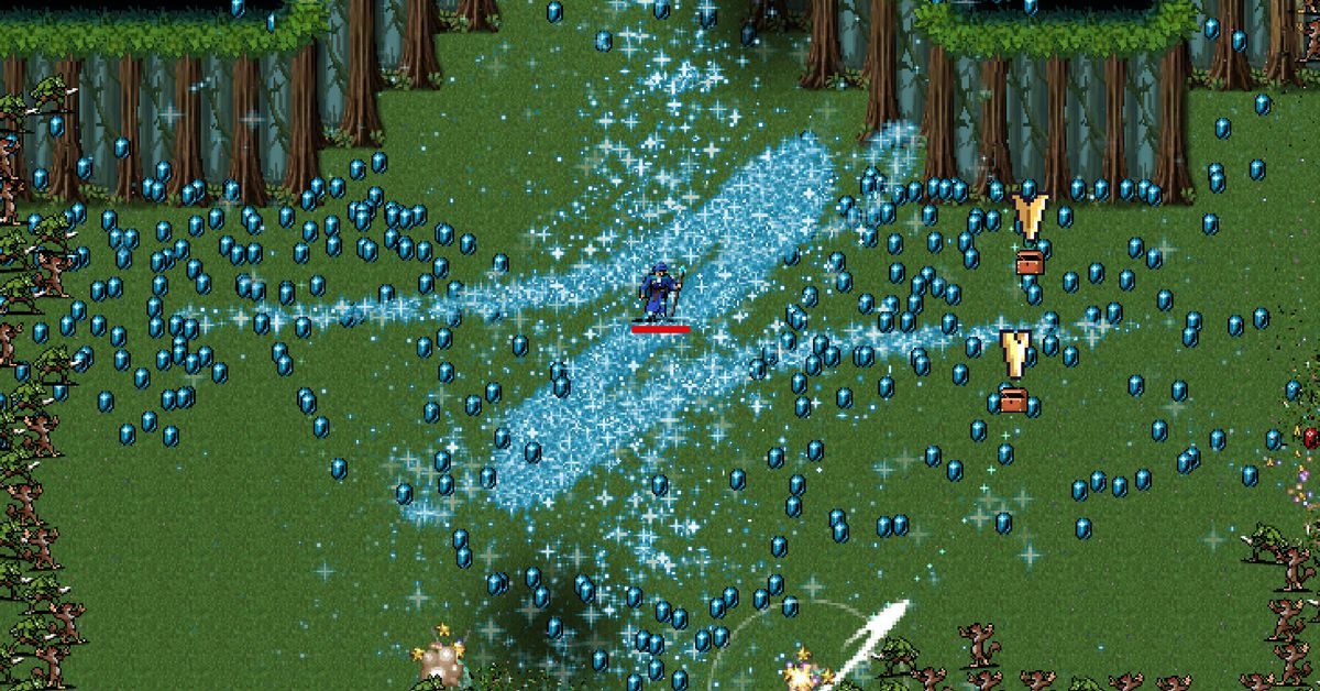 Featured image for Vampire Survivors' April Expansion: New Fantasy-Themed DLC Announced.