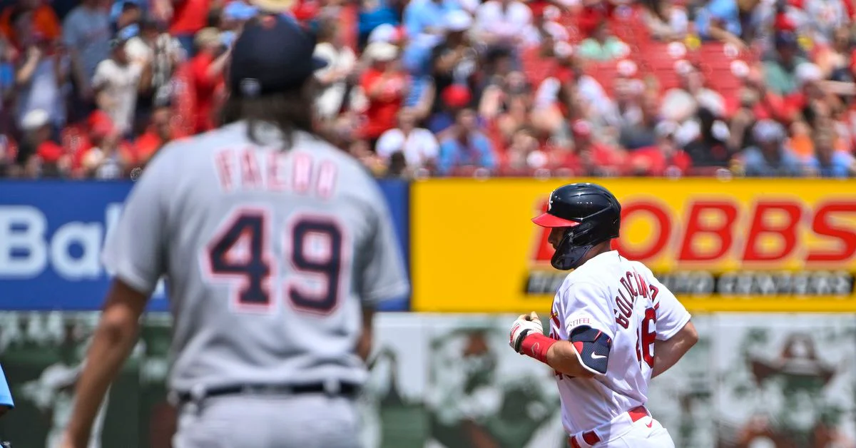 Cardinals crush Tigers with Goldschmidt's 3 HRs.