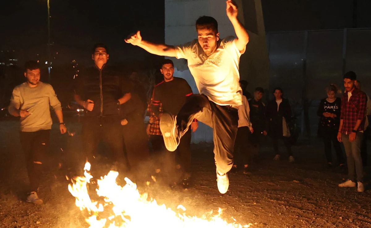 Iran's Fire Festival Sparks Scattered Protests and Violence.