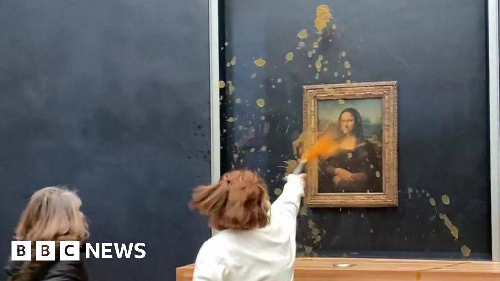 "Climate Activists Target Mona Lisa with Soup in Paris Protest"