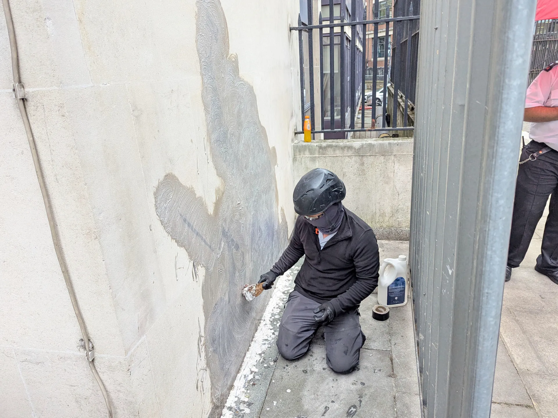 Featured image for Banksy mural depicting judge assault removed and destroyed in London