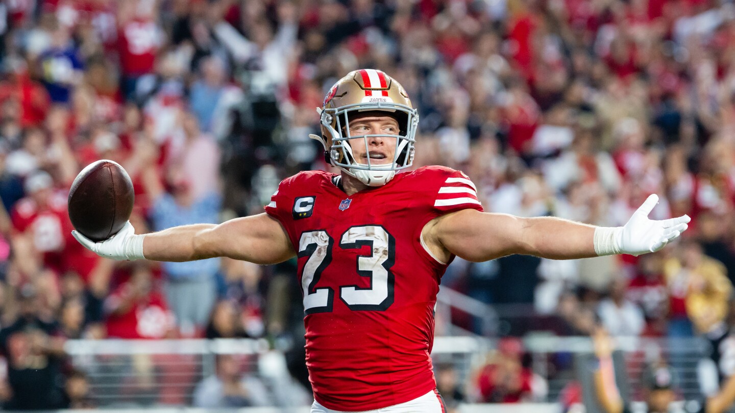 Featured image for Christian McCaffrey Leads 49ers to Victory Over Falcons in Week 7