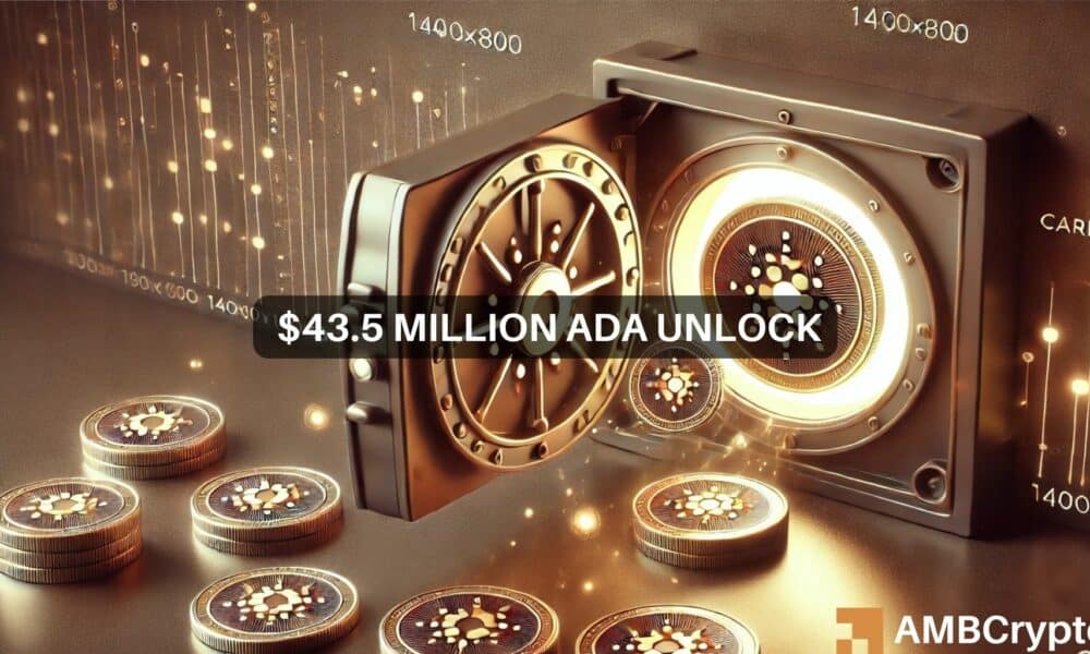 Featured image for Cardano's $43M Unlock: Implications for ADA Amidst Altcoin Competition