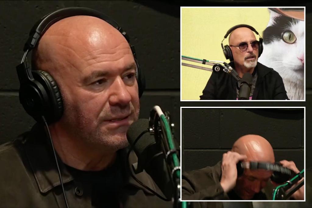 Featured image for "Dana White's Abrupt Exit from Howie Mandel's Podcast Sparks Controversy"