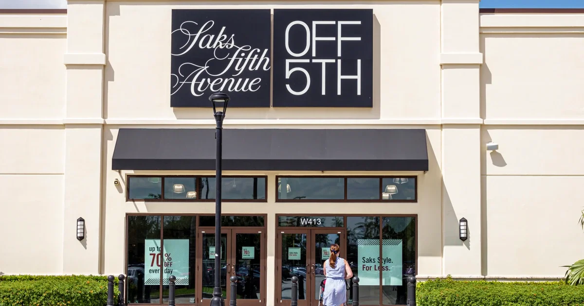 Saks OFF 5TH to Close Most Stores as Saks Global Restructures in Chapter 11