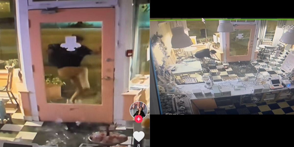 Bakery owner finds humor in break-in.