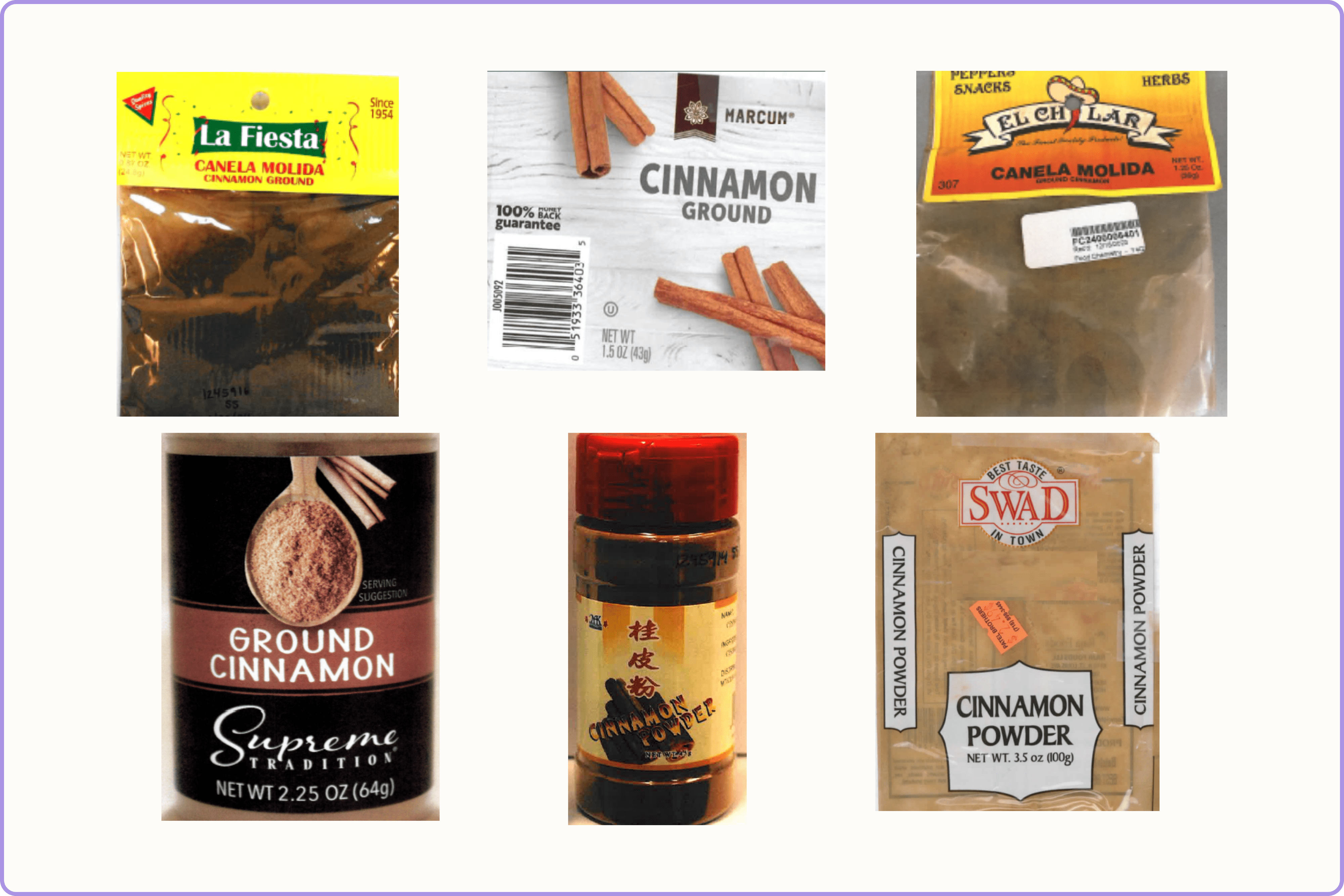 Featured image for "FDA Alerts Consumers to Lead Contamination in Six Ground Cinnamon Brands"