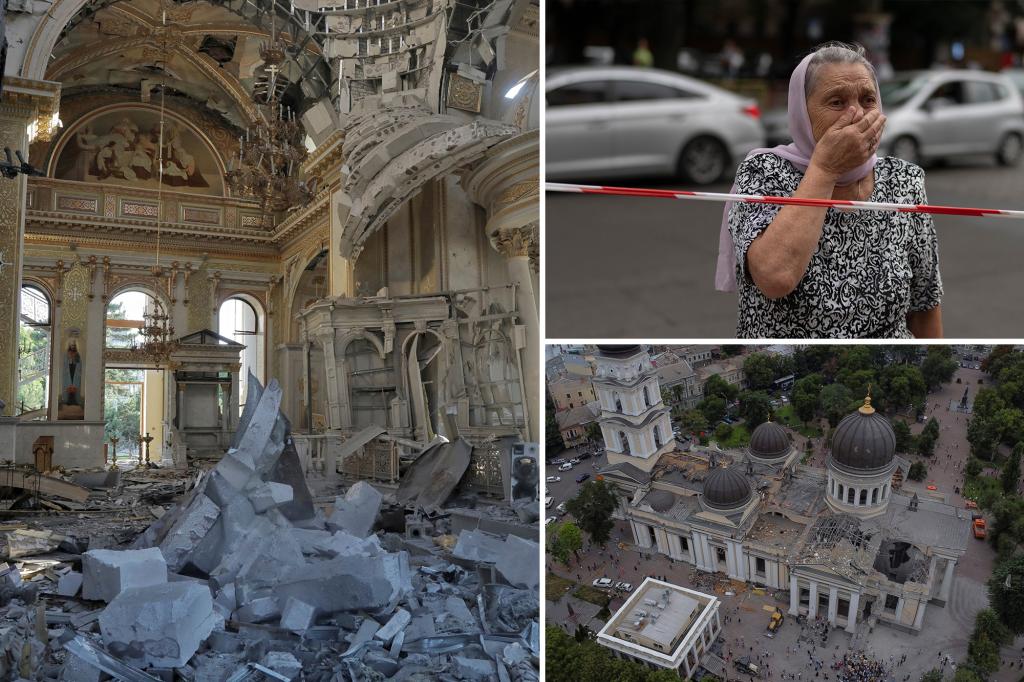 "Russian Missile Attack on Odesa Cathedral Leaves One Dead and Historic Site Damaged"