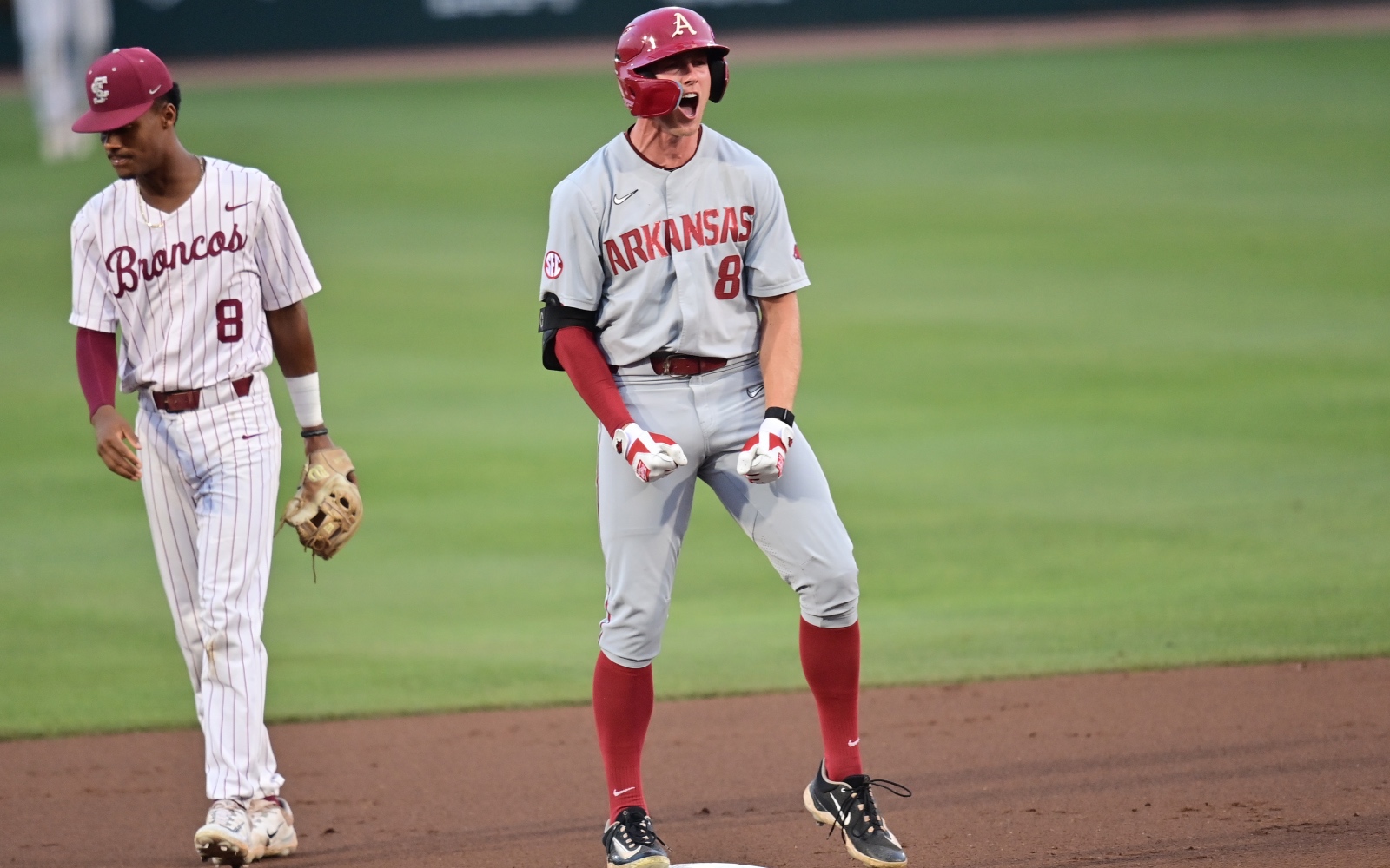 Featured image for Hogs fight back to earn rematch with Horned Frogs in Regional Championship.