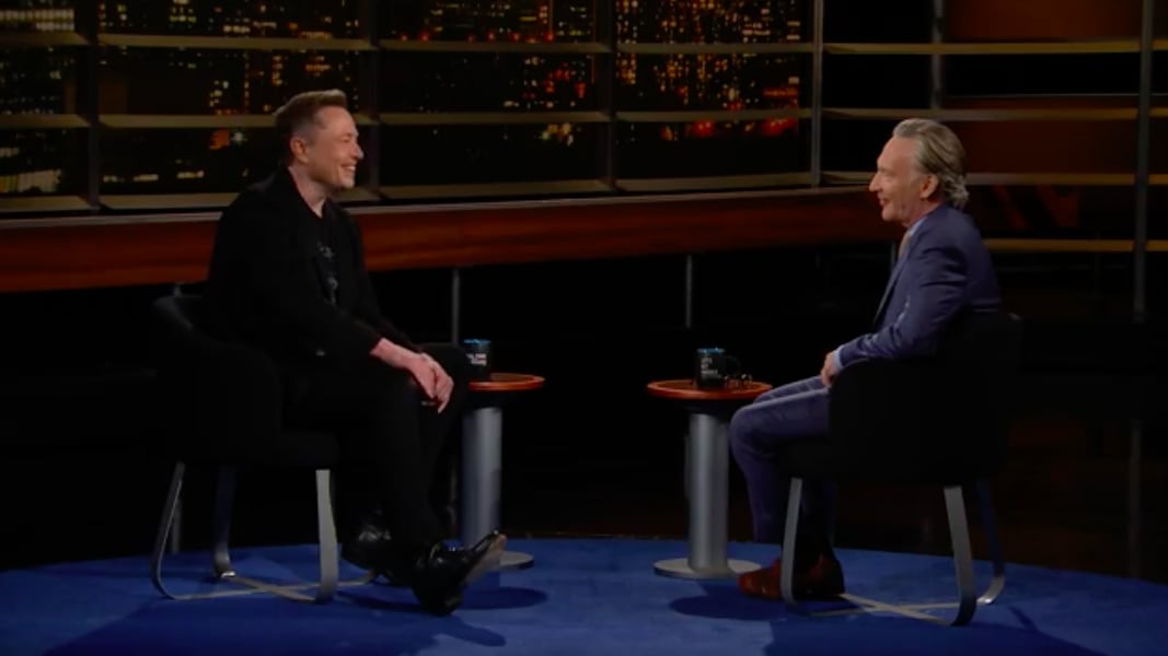 Featured image for "Bill Maher and Elon Musk Discuss Wokeness, AI, and Sustainable Energy"