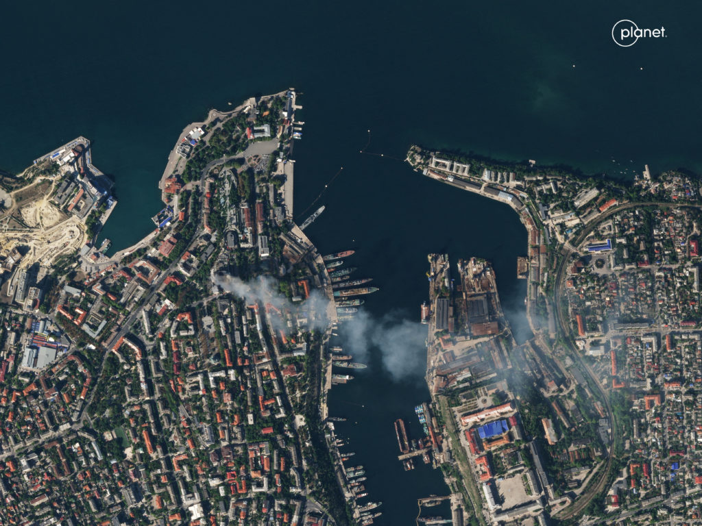 "Russia Blames Ukraine's Western Allies for Attack on Black Sea Fleet Headquarters"
