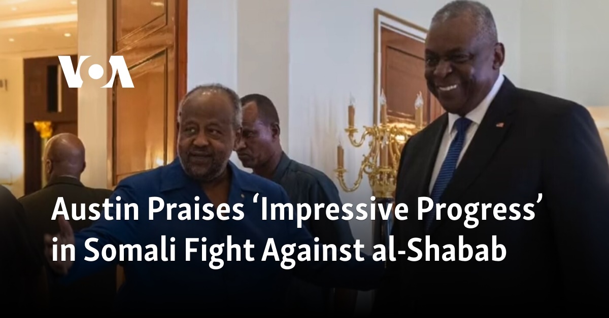 Austin Commends Somali Forces for Significant Strides in Combating al-Shabab