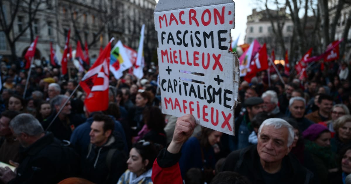 Macron's Popularity Plummets Amid Pension Reform Protests.
