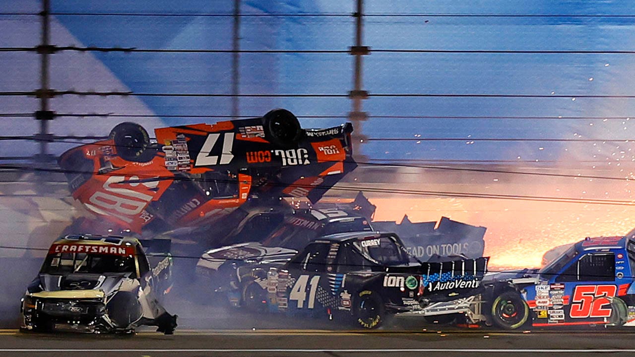 Featured image for "Daytona's NASCAR Truck Race Ends in Fiery Chaos and Milestone Win"