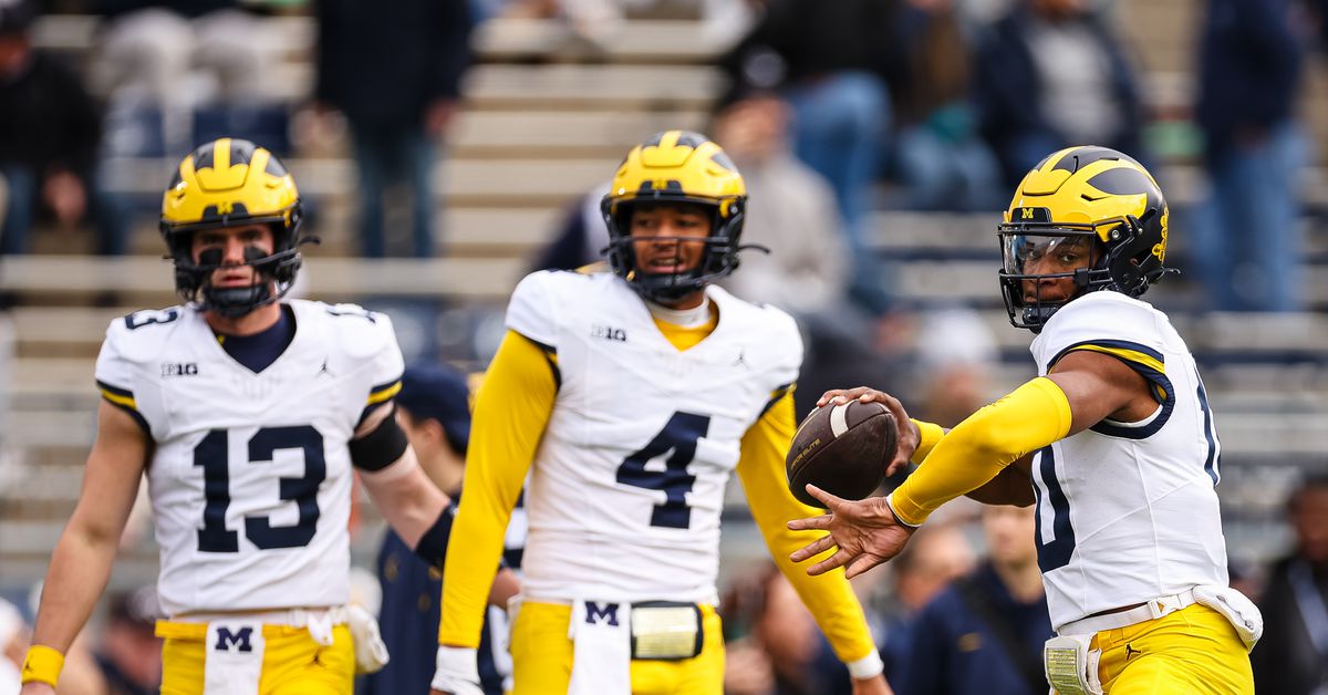 Featured image for "Michigan's Spring Practice: Position Battles, Press Conference Highlights, and Offensive Identity"