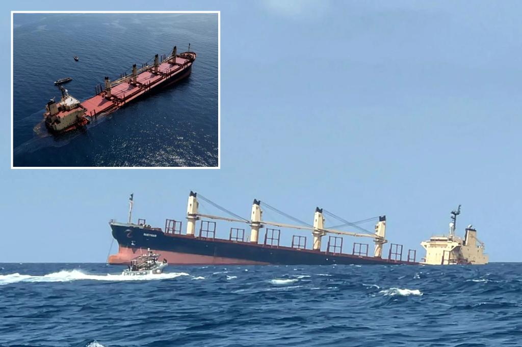 Featured image for "Yemeni Cargo Ship Sinks in Red Sea After Houthi Rebel Attack"