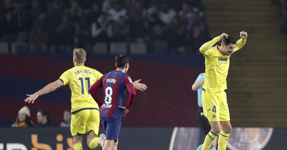 Featured image for "Barcelona Suffers 3-5 Defeat to Villarreal in La Liga Thriller"