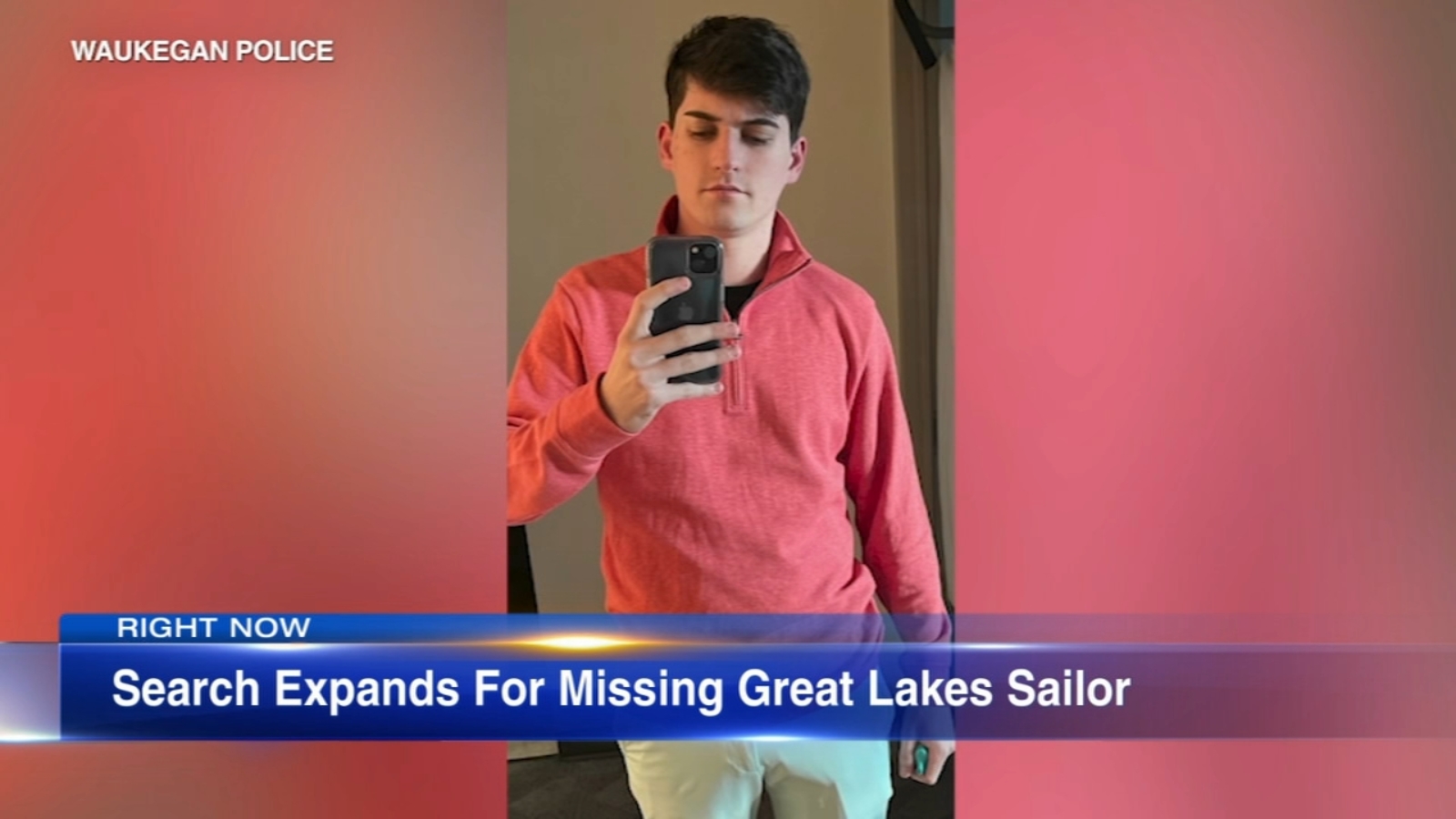 US Navy and Police search for missing sailor last seen in Waukegan.